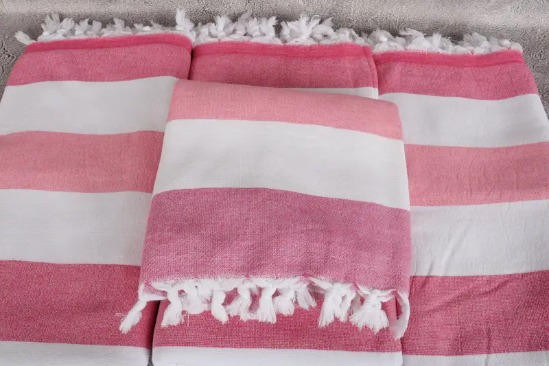 Custom Gift, Decorative Towel, Sand-free towel, Large Turkish Towel, Turkish Towel Bulk, Personalized Gift For Her, 64x36 Cotton Striped Terry Towel - 4