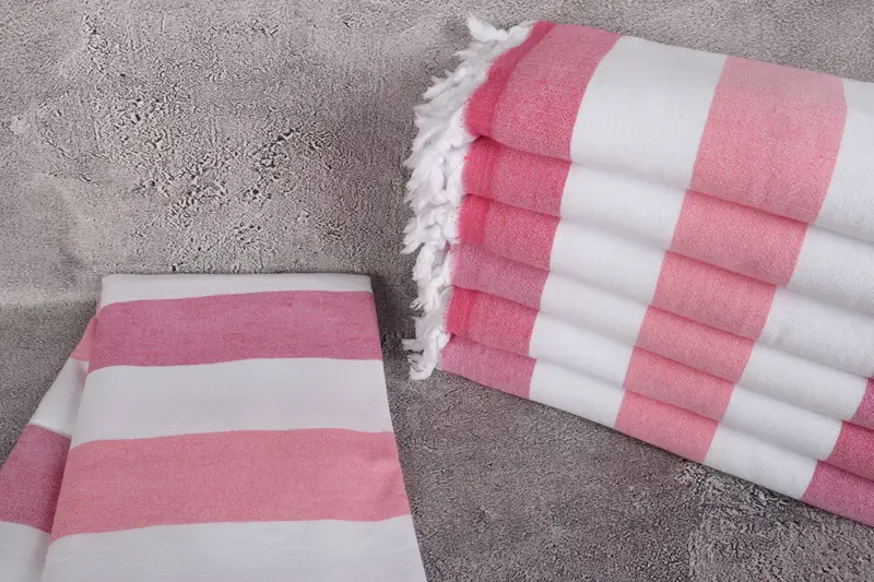 Custom Gift, Decorative Towel, Sand-free towel, Large Turkish Towel, Turkish Towel Bulk, Personalized Gift For Her, 64x36 Cotton Striped Terry Towel - 2