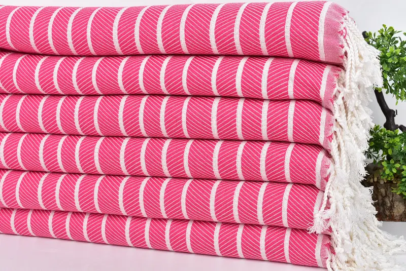 Large Turkish Towel, Holiday Towel, Fouta towel, Custom Gift, Peshtemal Towel, Bachelor Towel, House Warming Gift, 70x40 Bamboo Herringbone Towel - 3