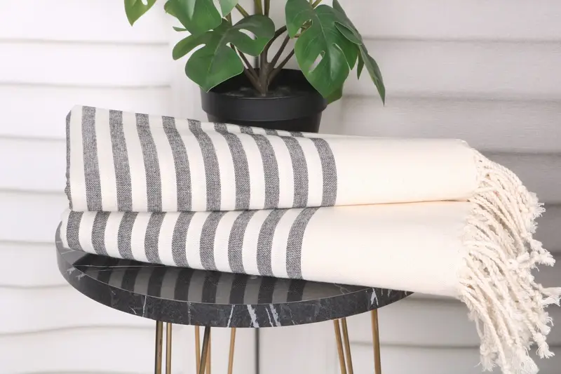 Embroidery Towels, Bachelor Gifts, Bachelorette Party Gifts For Bride, 70x40 Cotton Striped Towel, Quick-Dry Beach Towel, Sand-free towel - 3