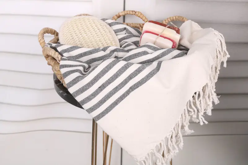 Embroidery Towels, Bachelor Gifts, Bachelorette Party Gifts For Bride, 70x40 Cotton Striped Towel, Quick-Dry Beach Towel, Sand-free towel - 2