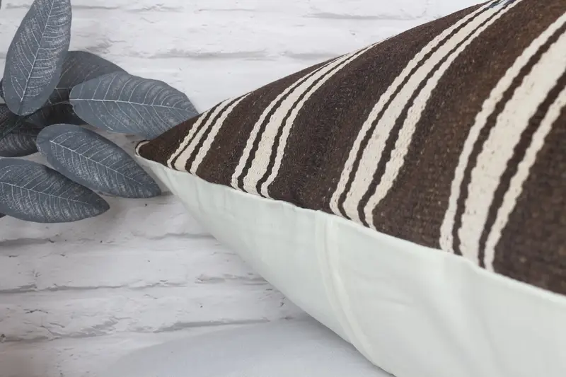 32x32 Brown Cushion Cover, Authentic Pillow Cover, Pillow Cover, Antique Pillows, Vintage Kilim Pillow, Handmade Kilim Cushion - 8