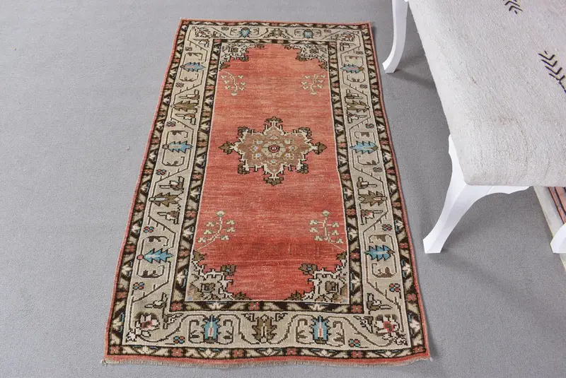 Alfombra con bordes rojos y verdes, decoración elegante de 0,2x4,8 pies