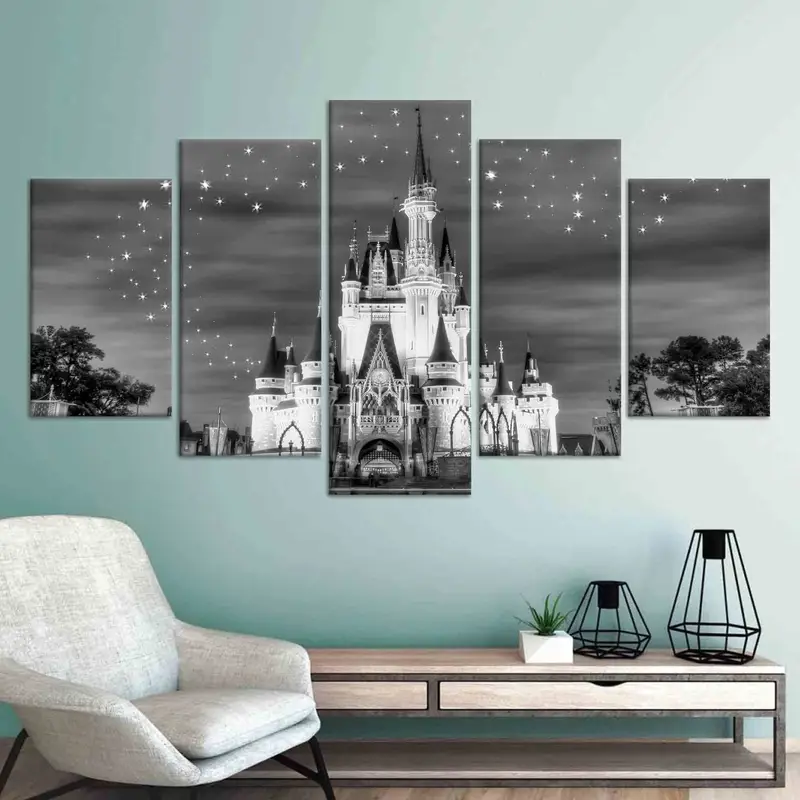 魅惑的なディズニーランドの星空キャンバス、女の子の部屋の装飾用
