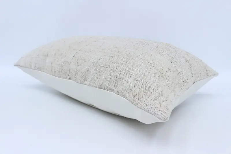 Vintage Kilim Pillow, Pillow Case, Kilim Pillow, Meditation Cushion Cover, Sofa Bolster Cushion, 16x24 White Pillow Case, Boho Pillow Sham Cover - 6