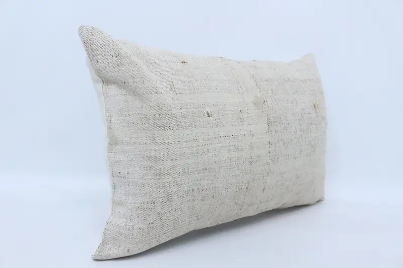 Vintage Kilim Pillow, Pillow Case, Kilim Pillow, Meditation Cushion Cover, Sofa Bolster Cushion, 16x24 White Pillow Case, Boho Pillow Sham Cover - 3