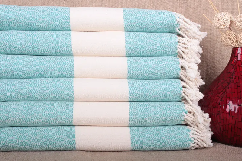 パーソナライズされたダイヤモンド トルコタオル ダークミント、36 x 67 インチ