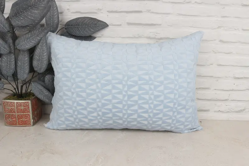 Handmade Throw Cushion Cover, 16x24 Blue Cushion, Chair Cushion Case, Kilim Cushion Sham, Vintage Pillow, Pillow Sham, Boho Pillow Sham Cover - 1