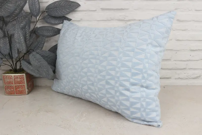 Handmade Throw Cushion Cover, 16x24 Blue Cushion, Chair Cushion Case, Kilim Cushion Sham, Vintage Pillow, Pillow Sham, Boho Pillow Sham Cover - 4