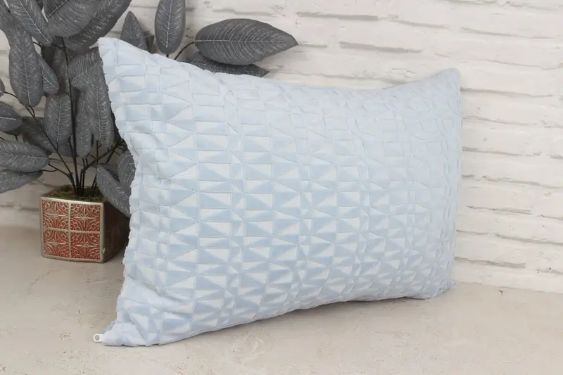 Handmade Throw Cushion Cover, 16x24 Blue Cushion, Chair Cushion Case, Kilim Cushion Sham, Vintage Pillow, Pillow Sham, Boho Pillow Sham Cover - 3