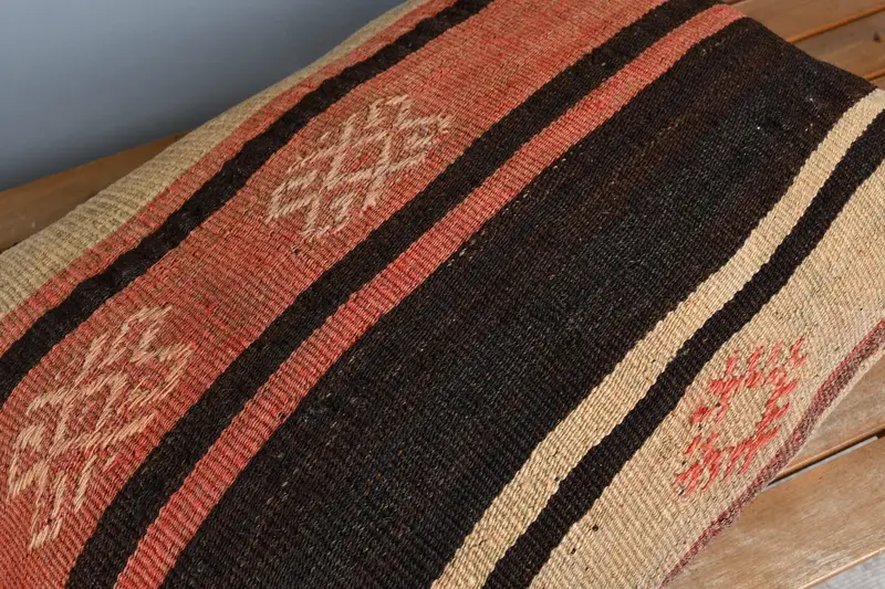 Gift Pillow, Yoga Pillow, Lounge Throw Cushion, Ethnic Pillow, Outdoor Cushion, Kilim Pillow, Pillow Cover, Antique Pillows, 16x24 Yellow Cushion - 4