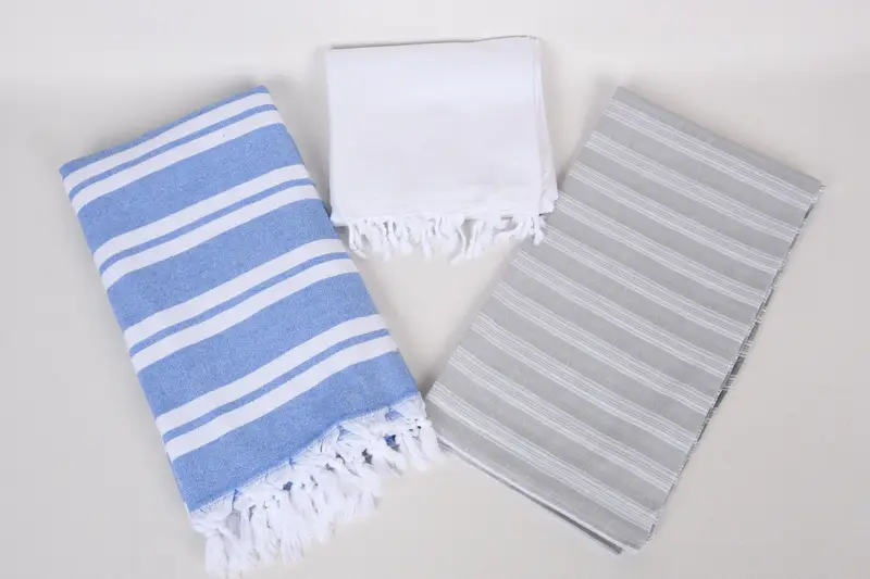 Bath towel, Christmas Gift, Gift For Her, Luxury towel, Fringed Turkish towel for poolside, Unique Wedding Gift, 70x40 Cotton Set of 8 Towel - 6