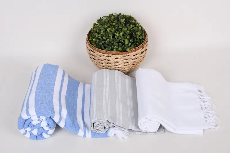 Bath towel, Christmas Gift, Gift For Her, Luxury towel, Fringed Turkish towel for poolside, Unique Wedding Gift, 70x40 Cotton Set of 8 Towel - 8