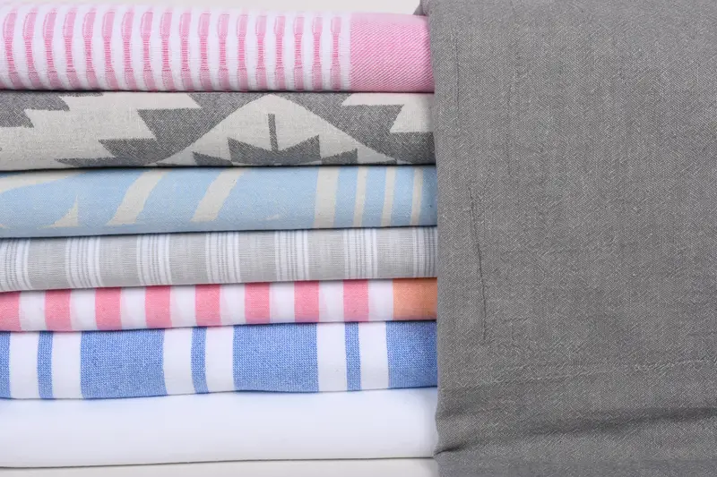 Bath towel, Christmas Gift, Gift For Her, Luxury towel, Fringed Turkish towel for poolside, Unique Wedding Gift, 70x40 Cotton Set of 8 Towel - 1