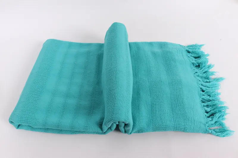 Regalo de despedida de soltera, toalla a rayas lavado de piedra 96x68, manta personalizada, regalos de soltera, favores de ducha de novia, tapa de cama turca - 6