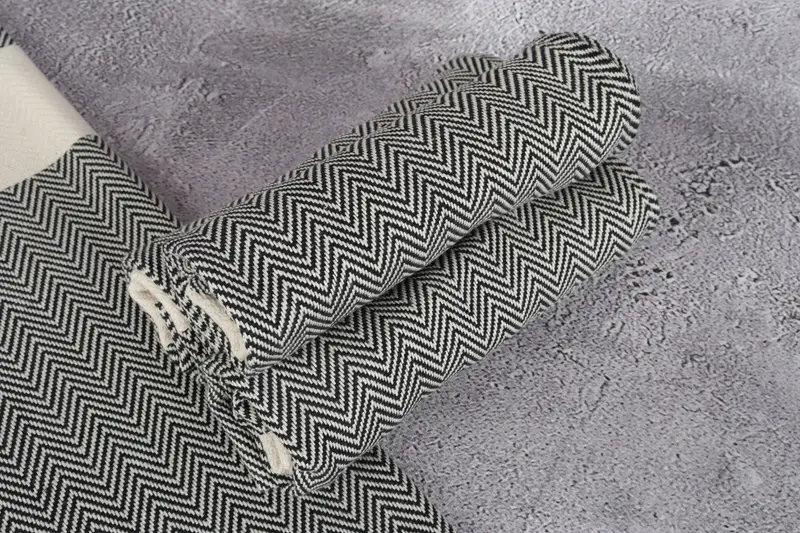 Personalized Gifts, Handmade Gift, Personalized Gift, Personalized Turkish Towel, Turkish Towel Hand Towel, 36x18 Cotton Herringbone Towel - 7