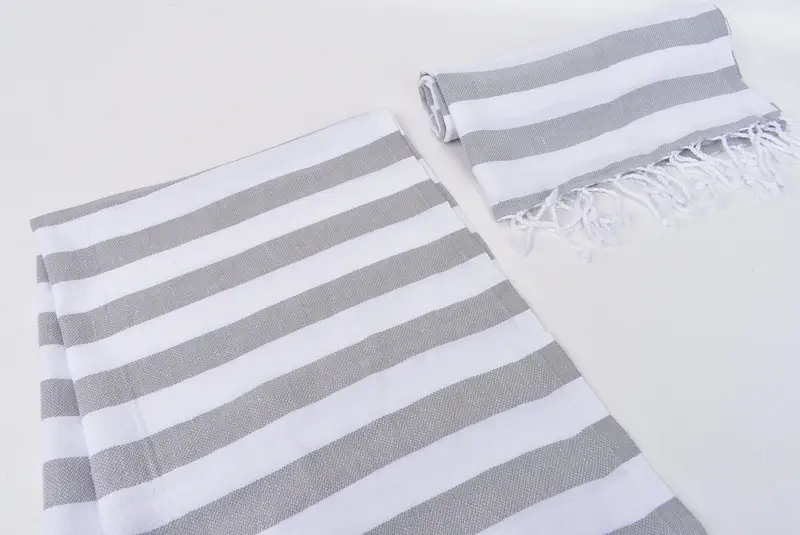 Gift Boxes Tea Towels, Spa Towel, Beach Theme Wedding Gift, Monogrammed Hand Towel, Bathroom Towels, Monogram Hand Towel, 44x20 Cotton Striped Towel - 7
