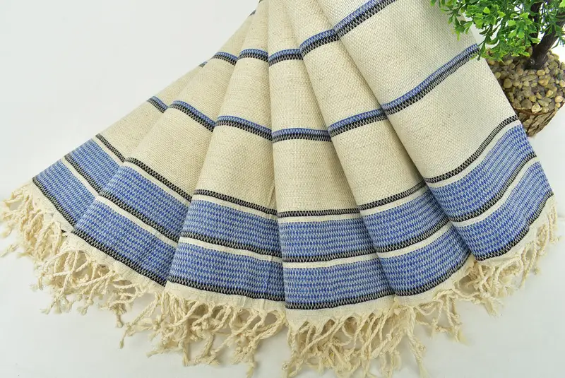 Gift For Her, Small Bath Towels, Personalized Home Gift Wedding, Bridesmaid Gifts, Valentines Day Gift Idea, Wedding Gift, 40x20 Linen Striped Towel - 4