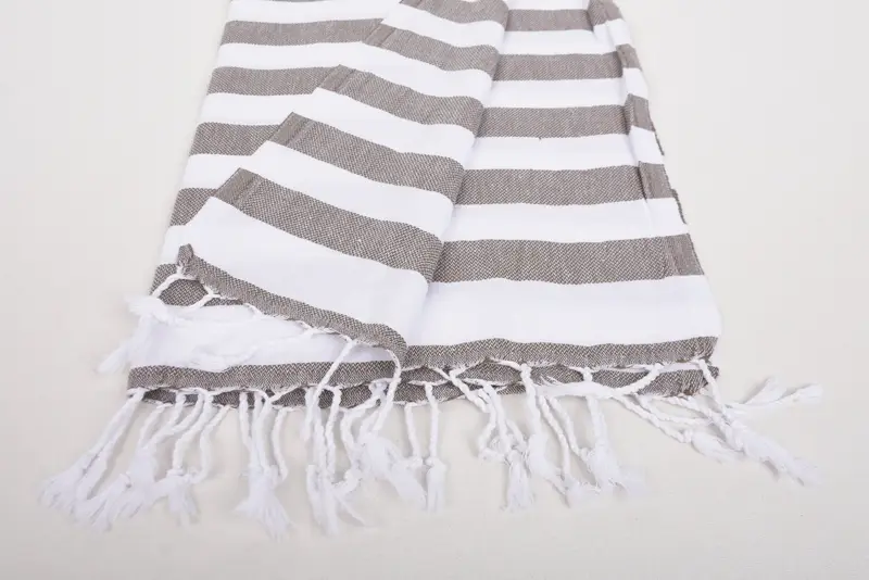 Monogram Kitchen Towel, Custom Hand Towel, Bathroom Towels, 44x20 Cotton Striped Towel, Bridal Shower Favors, Grandma Gift, Custom Wedding Gifts - 8