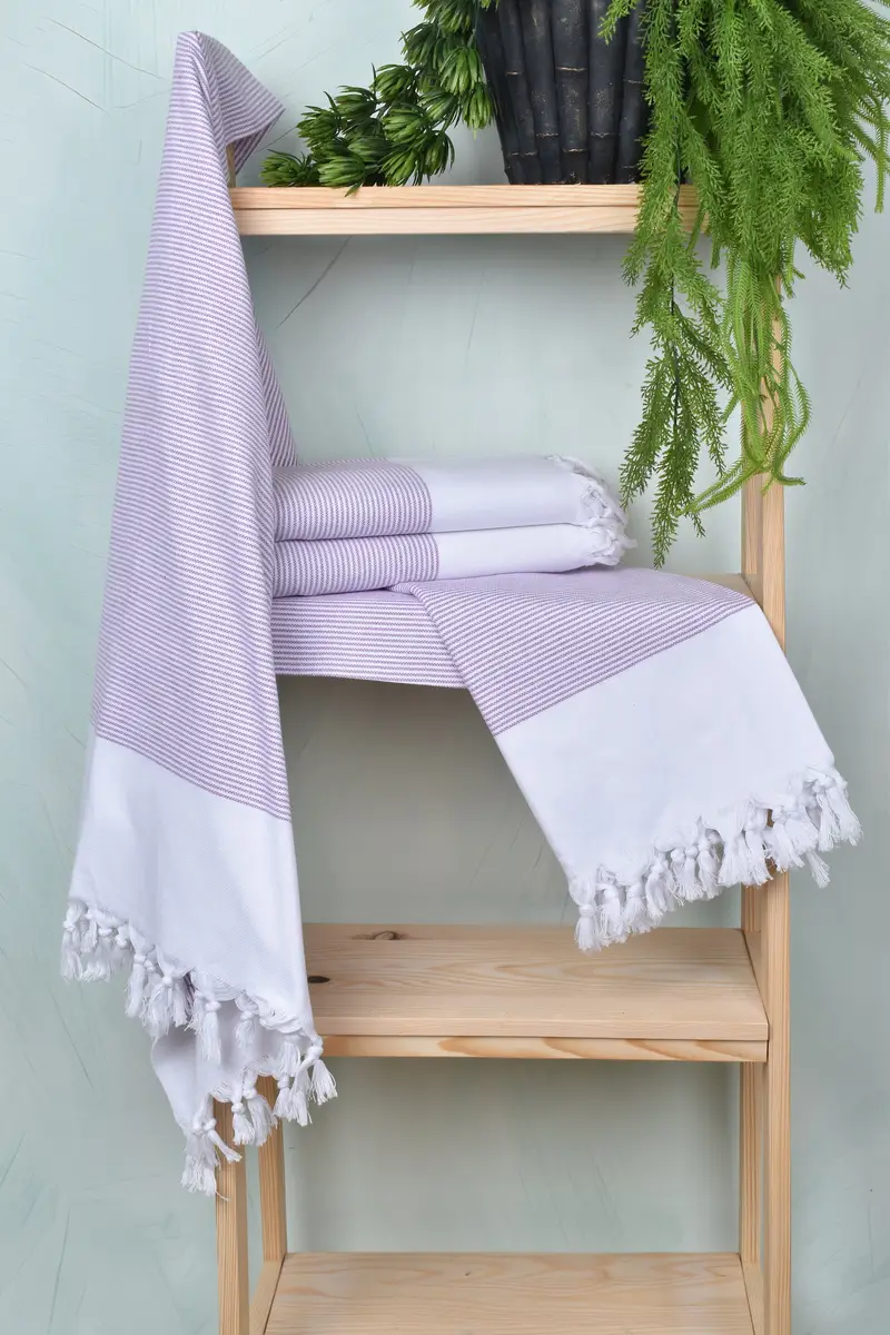 Lightweight Turkish towel, Travel towel, 70x40 Cotton Striped Towel, Bridal Party Gifts, Custom Gift, Gym Towel, Beach Towel Personalized - 5