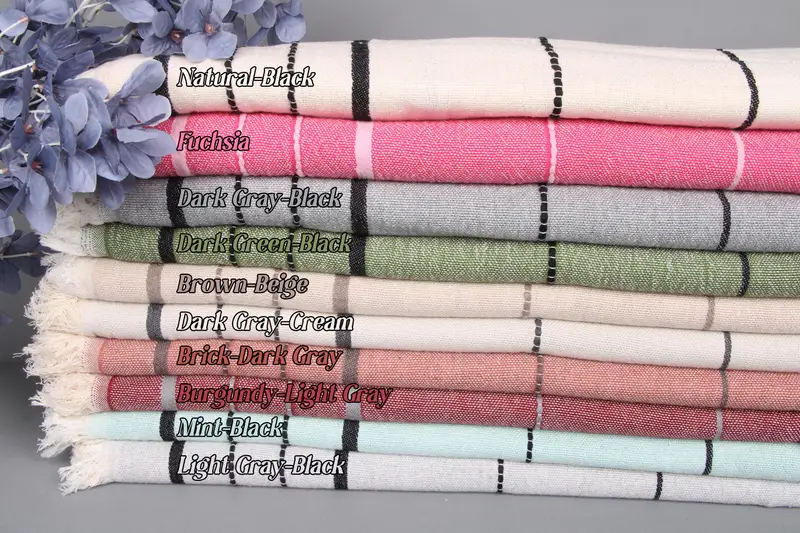 Sand-free Organic Cotton Towel, Striped Bath Towel, 40x71 Inches