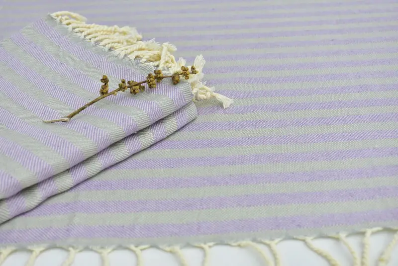 Custom Gifts, Large Turkish Towel, Holiday Towel, Gift For Him, Home Decor Gifts, Luxury Turkish peshtemal beach towel, 70x36 Cotton Striped Towel - 7