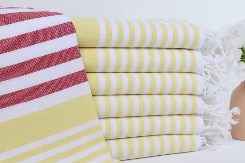 Large Turkish Towel, 68x36 Cotton Striped Towel, Gift For Bride, Bridesmaid Gift, Fouta towel, Vegas Bachelorette Party Favors, Hammam Towel USA - 1