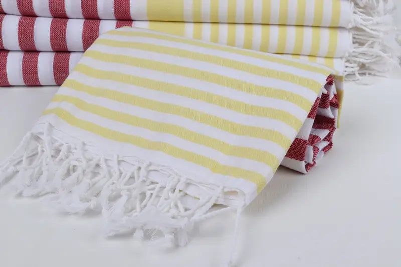 Large Turkish Towel, 68x36 Cotton Striped Towel, Gift For Bride, Bridesmaid Gift, Fouta towel, Vegas Bachelorette Party Favors, Hammam Towel USA - 4