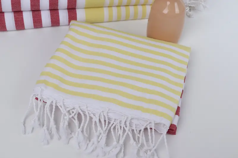 Large Turkish Towel, 68x36 Cotton Striped Towel, Gift For Bride, Bridesmaid Gift, Fouta towel, Vegas Bachelorette Party Favors, Hammam Towel USA - 5