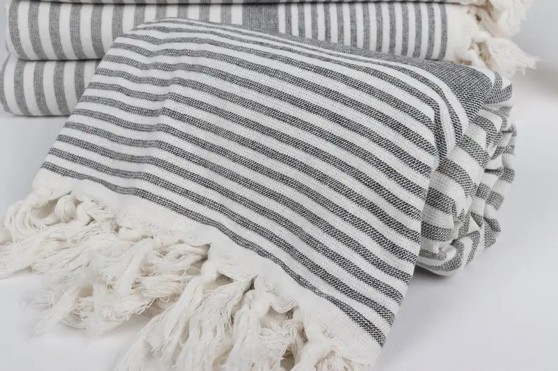 Gym Towel, Gift For Him, Absorbent Turkish towel, 68x40 Cotton Striped Terry Towel, Valentines Gift, Personalized Beach Towel, Guest Towel - 4