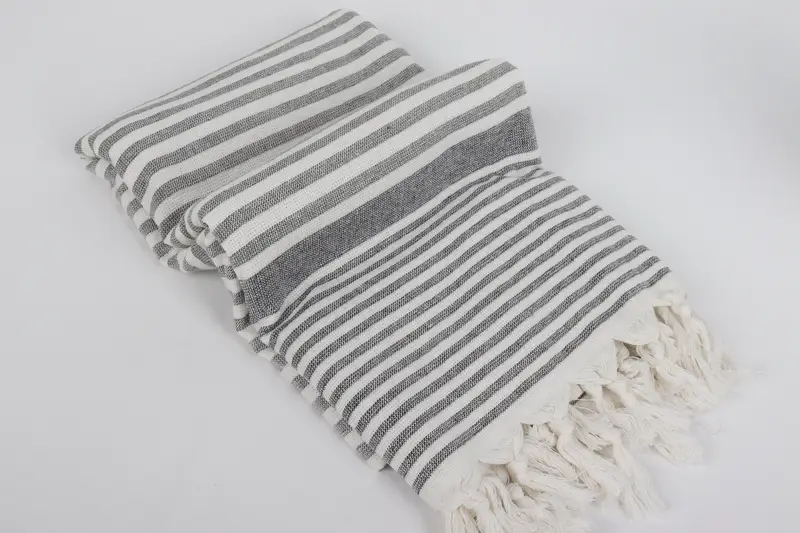 Gym Towel, Gift For Him, Absorbent Turkish towel, 68x40 Cotton Striped Terry Towel, Valentines Gift, Personalized Beach Towel, Guest Towel - 6