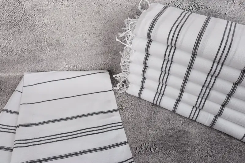 Turkish Towel Hand Towel, Custom Gift, Monogram Hand Towel, 40x24 Cotton Striped Towel, Custom Hand Towel, Girl Trip Party Favor, Bachelorette Towel - 2