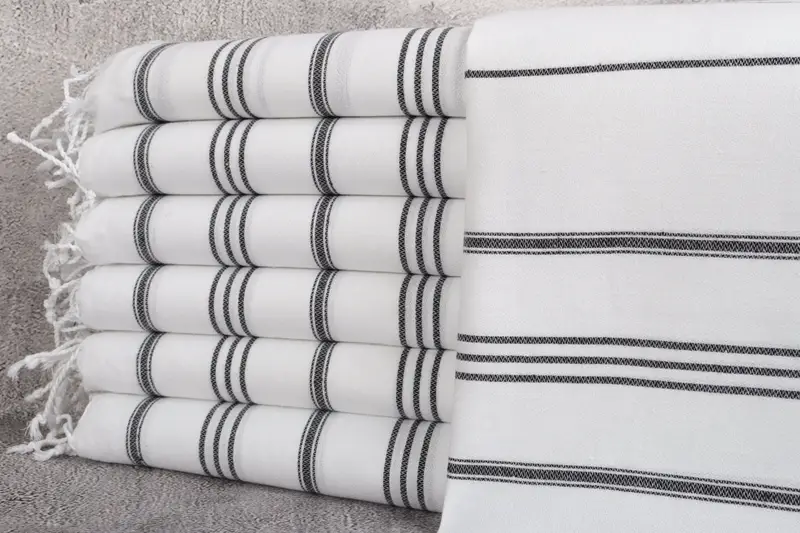 Turkish Towel Hand Towel, Custom Gift, Monogram Hand Towel, 40x24 Cotton Striped Towel, Custom Hand Towel, Girl Trip Party Favor, Bachelorette Towel - 1