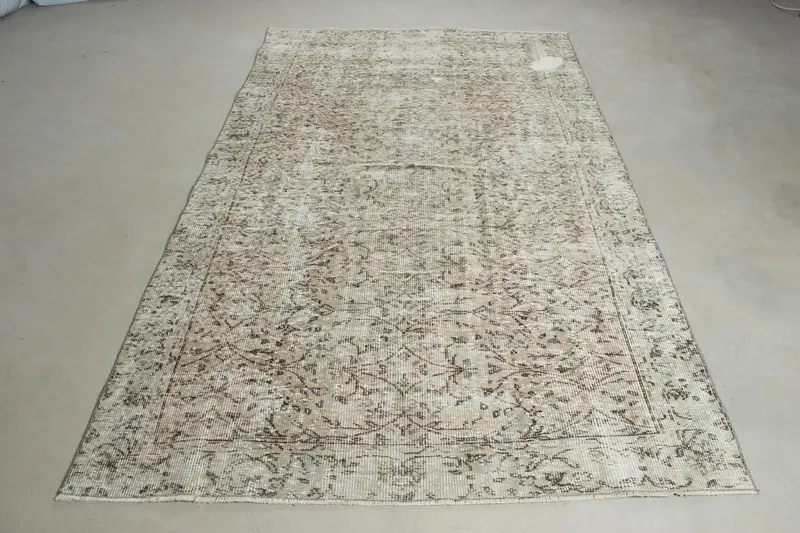 Green Ombré Rug, 5,2x8,7 ft Vibrant Decor