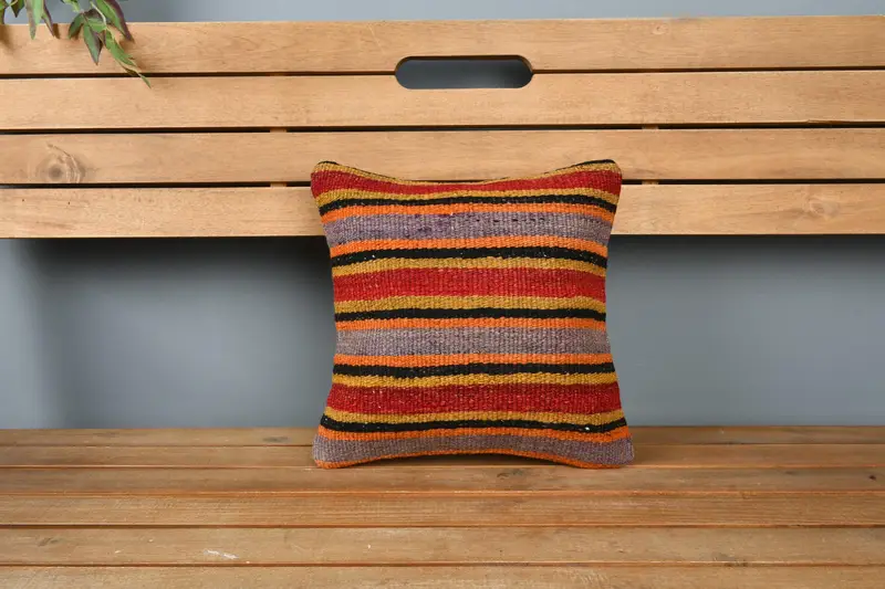 Aesthetic Cushion Cover, Pillow for Couch, 12x12 Red Pillow, Interior Designer Pillow, Boho Pillow Sham Cover, Cushion Cover, Outdoor Pillow - 6
