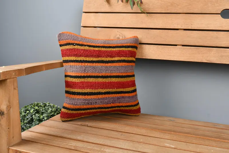Aesthetic Cushion Cover, Pillow for Couch, 12x12 Red Pillow, Interior Designer Pillow, Boho Pillow Sham Cover, Cushion Cover, Outdoor Pillow - 1