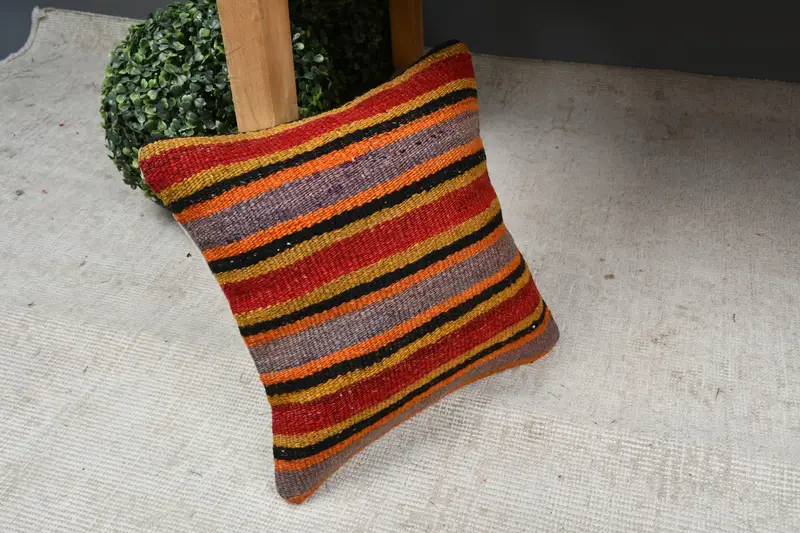 Aesthetic Cushion Cover, Pillow for Couch, 12x12 Red Pillow, Interior Designer Pillow, Boho Pillow Sham Cover, Cushion Cover, Outdoor Pillow - 7