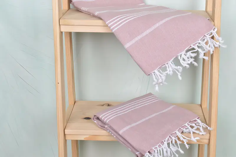 70x40 Cotton Striped Towel, Thin towel, Hammam towel, Bridal Shower Gift, Luxury Turkish beach towel for summer vacation, Boyfriend Christmas Gift - 5