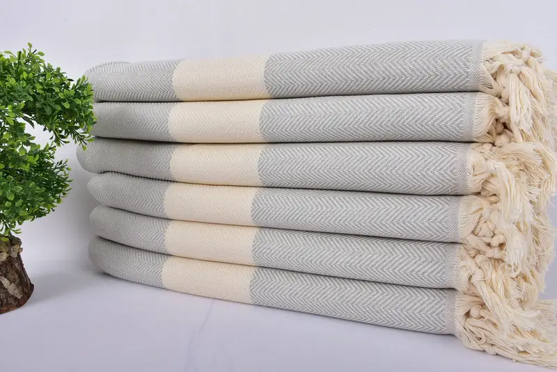 Pool Towels, 70x40 Cotton Herringbone Towel, Merry Christmas Gifts, Bridemaids Beach Towel, Large Turkish Towel, Luxury towel, Turkish towel - 3