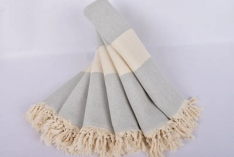 Pool Towels, 70x40 Cotton Herringbone Towel, Merry Christmas Gifts, Bridemaids Beach Towel, Large Turkish Towel, Luxury towel, Turkish towel - 4
