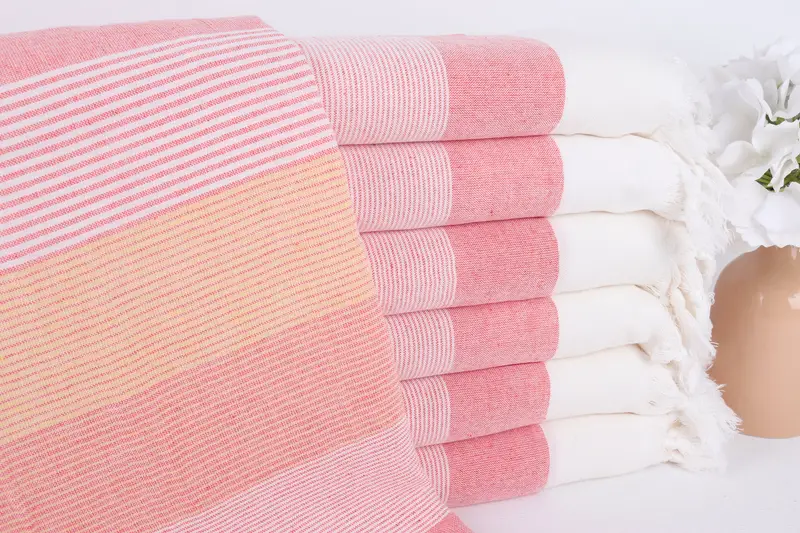 Beach Towel Bulk, Turkish Towel Personalized, 68x40 Cotton Striped Towel, Absorbent Turkish towel, Gym Towel, Bachelor Party Gifts, Soft towel - 1