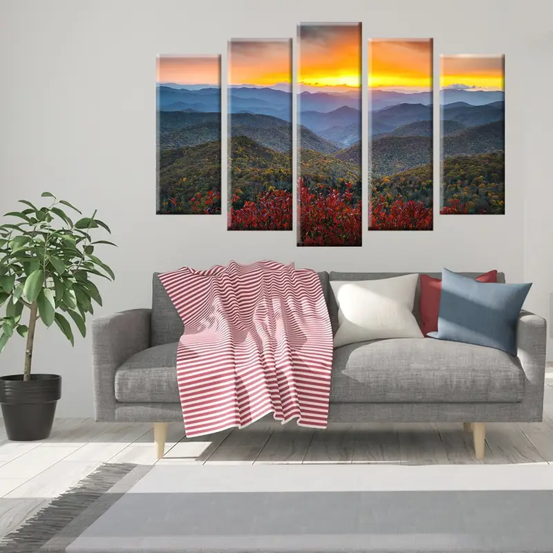 Blue Ridge Parkway, Landscape Wall Art, Mountain Wall Art, Nature Wall Art, Sunset Canvas, Sunset Landscape, Wall Art Canvas, Mountain Print - 8