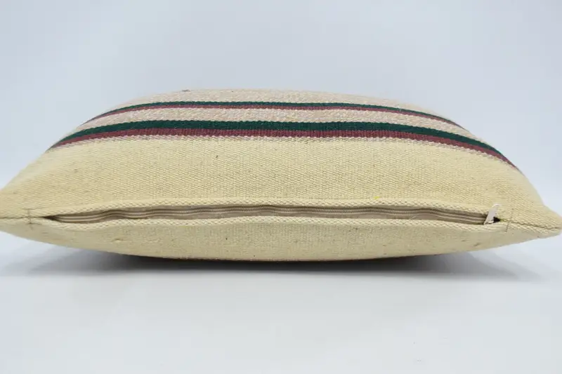 Outdoor Bolster Pillow Cover, 16x24 Beige Cushion Cover, Boho Pillow, Kilim Pillow, Pillow Sham, Pillow for Couch, Aztec Cushion - 6