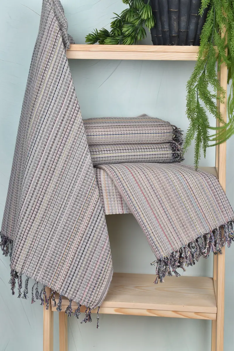 Merry Christmas Gifts, Summer Towel, Luxury towel, Bachelorette Beach Towel, Bachelorette Party Gift, Turkish towel, 70x40 Cotton Geometric Towel - 6