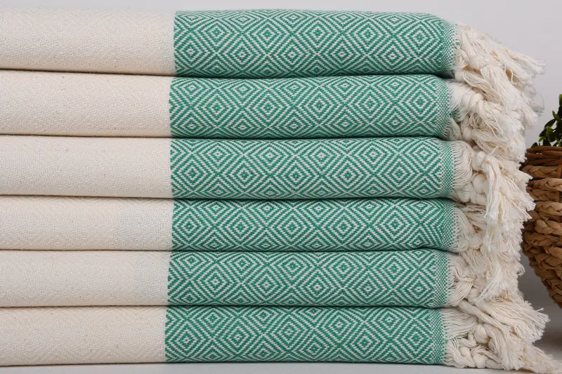 Monogram Turkish Bath Towel, Summer Gift, Bridal Shower Favors, Turkish Towel Set, Halloween Gifts, 70x40 Cotton Diamond Towel, Hammam towel - 2