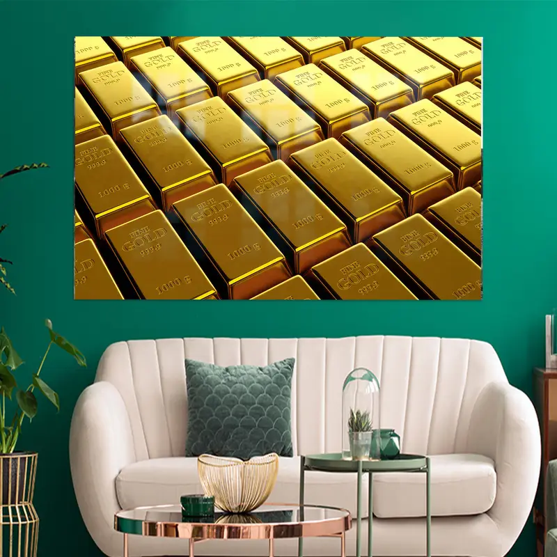 Altın Baskılı Cam: Ofis ve Man Cave için Lüks Dekor