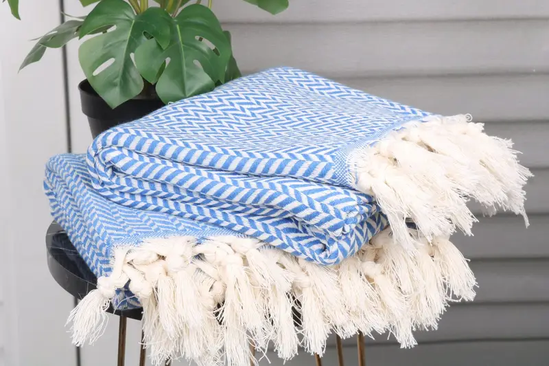 70x40 Cotton Chevron Towel, Memorial Gift, Turkish Towel USA, Custom Turkish Towel, Custom Gift, Bachelorette Gifts, Girls Weekend Getaways Gifts - 3