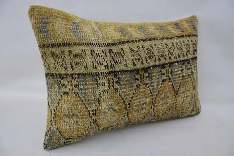 Ethnic Pillow Cover Cushion Case, Antique Pillows, Nautical Throw Pillow, Pillow, 12x20 Beige Pillow Case, Kilim Pillow, Throw Kilim Pillow - 2