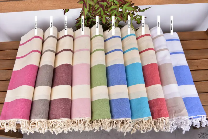 Bachelorette Gifts, Valentines Day Gift Idea, Bachelorette Beach Towel, 70x40 Cotton Striped Towel, Quick-Dry Beach Towel, Large Turkish Towel - 2