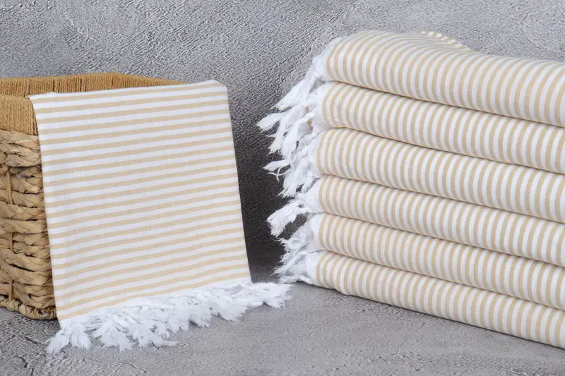Organic Turkish towel, Custom Gifts, Monogram Turkish Towel, Organic Towel, 68x36 Cotton Striped Towel, Personalized Turkish Towel, Bulk Order Towel - 3